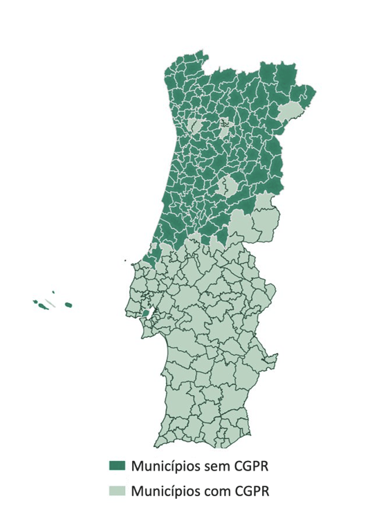 mapa Portugal